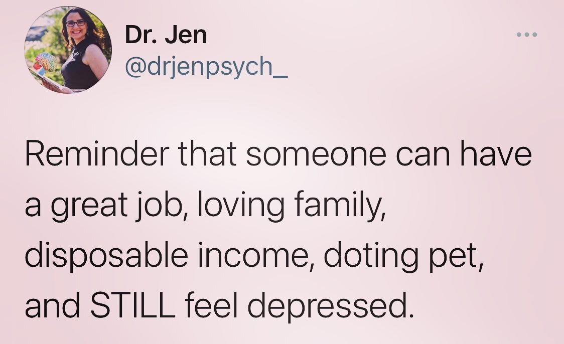 Loving reminder ❤️.
#drjenpsych
#rewireforwellness 
#depressionhelp 
#depressionisreal
#depressionrelief